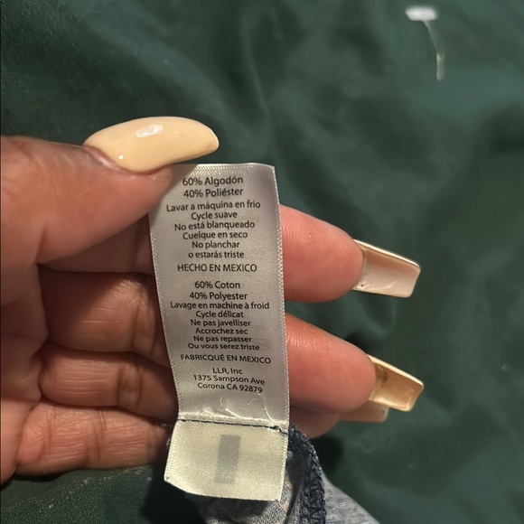 LuLaRoe Black T-Shirt with Orange and Cream Text - Picture 6 of 6